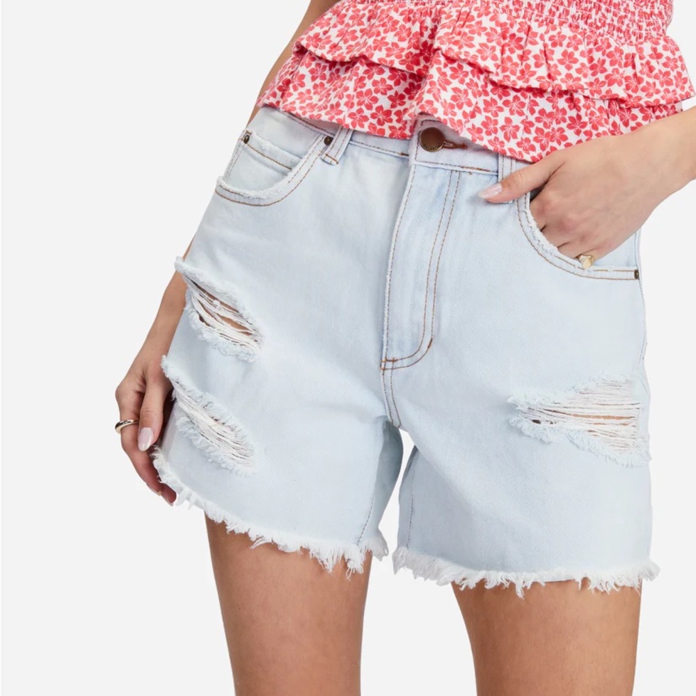 BILLABONG HIGH WAISTED DENIM SHORTS